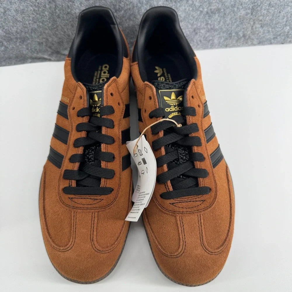 Adidas Samba ADV Sneakers Mens 10 Mesa Brown Black Suede HQ9286